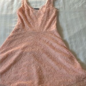 Wet Seal Peach Lace Dress